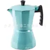 Suministro directo de fábrica color olla Moka italiana de aluminio olla octagonal olla calabaza cafetera se puede añadir LOGOTIPO