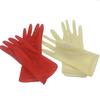 Guantes de látex Happy Baby Mini, de arroz blanco y arroz rojo, finos, para limpieza doméstica, para niños y mujeres, cortos para lavar platos.
