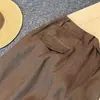 Altamente Recomendado! Nova Calça de Alfaiataria Feminina para a Temporada de Outono na Cor Café Maillard, Estilo Vintage Old Money com Toque de Luxo, Calça Wide Leg