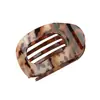 Accesorios para el Cabello Transfronterizos Estampado de Leopardo Mate Redondo Plano Pasador de Pelo Pasador de Gama Alta Pasador para el Cabello de Mujer Parte Trasera de la Cabeza Pinza de Tiburón Venta al por Mayor