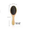Em estoque Pente Feminino Doméstico Pente com Cápsula de Ar Bambu Cerdas de Porco Pente com Almofada de Ar Pente Anti-estático para Cabelo Pequeno Portátil