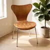 Sillas de Comedor Transfronterizas, Muebles de Restaurante de Moda, Taburetes de Panel de Metal de Hierro Estilo Vintage, Sillas Simples con Funda Suave