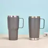 Aço inoxidável 304 20oz diâmetro grande Copo de Carro para exterior portátil copo térmico com alça caneca de café cerveja