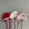 Gorro de Bebé Otoño e Invierno Niña Bebé Tejido de Lana Lindo Súper Lindo Meses de Edad Protección Auditiva Orejas de Princesa Cálido Encaje