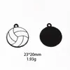 [Original] Coleção Bola Futebol Vôlei Rugby Basquete Gota de Óleo Liga Acessórios Pingente Pulseira
