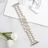 Adecuado para Apple Watch de 8ª Generación Ultra Apple Watch 9S10Se Pulsera de Metal Universal de Doble Fila con Forma de Corazón para Reloj