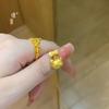 Tienda de oro Jin Yan con colgante de gato Kitty con lazo de oro de arena collar cadena para clavícula de mujer diseño de alto valor