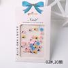 Nueva mini caricatura de rana de Barrio Sésamo, lindo conejito blanco, lindo accesorio de joyería para uñas de resina DIY