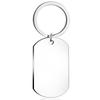 Amazon Acero Inoxidable en Blanco Marca Militar Colgante de Pareja Multiestilo Marca Militar Personalidad Grabado Láser en stock Venta al por Mayor