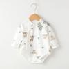 Ropa para Bebé Primavera y Otoño Mameluco Recién Nacido Algodón Puro Capa Base Sin Costuras Ropa Interior Triángulo Gateo Unisex Mono para Bebé