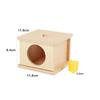 Materiales didácticos Montessori educación temprana juguetes educativos para bebés y niños pequeños caja de monedas con forma de emparejamiento educativo 0-2-3 años