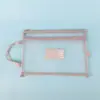 Bolsa de Asignatura A4 Malla Transparente Bolso Tote de Doble Capa Clasificación Estudiantil Almacenamiento de Documentos Exámenes Tareas Bolsa con Cremallera