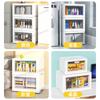 Caja de almacenamiento plegable para ropa, grande, de plástico transparente, para el hogar