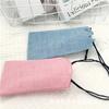 Estojo de Linho Colorido para Óculos, Bolsa Colorida para Óculos de Sol, Bolsa com Cordão para Armazenamento de Celular para Óculos de Sol