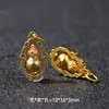Tradicional Dorado Microincrustado Zirconio Calabaza de la Fortuna Espaciador Perla Colgante Accesorios Pulsera Hecha a Mano Cuentas Materiales para Accesorios