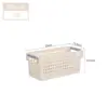 Cesta de almacenamiento engrosada se puede llevar en la mano caja de almacenamiento cocina lavar verduras bocadillos artículos varios caja de almacenamiento de escritorio cesta para frutas y verduras de escritorio