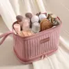 Nueva Bolsa de Cosméticos de Doble Capa, Cosméticos de Aspecto Elegante, Bolsa de Almacenamiento de Viaje Portátil para Mujeres, Bolsa de Tocador de Gran Capacidad para Viajes de Negocios al por Mayor