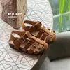 Sandalias Birkenstock de Metal Vintage con Remaches y Cuero Mate para Niños Verano 2026
