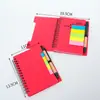 Set de Cuadernos Gruesos A6 con Papel Kraft para Promociones y Publicidad Corporativa, Notas Adhesivas Reutilizables, Cuaderno, Cuaderno en Espiral