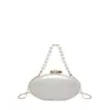 Bolso de Caja Acrílico Estilo Chanel Pequeño Transfronterizo en Colores Caramelo, Bolso de Noche Elegante y Fresco con Cadena y Abalorios Bolso Cruzado para Mujer
