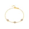 Pulsera Ojo del Diablo de Plata Esterlina 925 Lujo Accesible Alta Gama Cadena de Circonitas Incrustadas Joyería de Verano Europea y Americana Transfronteriza