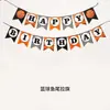 Banner de Feliz Aniversário Decorações de Aniversário para Crianças Bebês Inglês Folha de Ouro Cauda de Peixe Bandeira Festão de Festa Desenho Animado