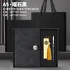 Set de regalo de cuaderno de negocios personalizable con impresión de logotipo, bloc de notas engrosado, cuaderno encuadernado en piel, libro de registro de reuniones