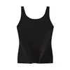 Mais Fácil de Combinar Sem Mangas Anti-Exposição Camisola Fina de Base para Mulher Verão Elástica Emagrecedora Roupa Externa