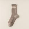 Calcetines Nuevos 2024 para Mujer Otoño e Invierno Calcetines de Media Caña Calcetines Gruesos Cálidos de Rizo Calcetines Largos Casuales de Rayas Torcidas Venta al por Mayor