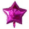 Globo de papel de aluminio de estrella de cinco puntas de 18 pulgadas impresión de logo publicitario cumpleaños boda tienda diseño impresión bola al por mayor