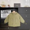 Xianao 2023 Ropa de invierno para niños, nueva ropa de algodón para niños, ropa de trabajo con capucha de estilo coreano, ropa de algodón para niños, abrigo de longitud media