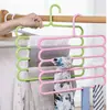 Organizador de Perchas de Ropa de 5 Niveles, Estante de Almacenamiento Multicapa para Bufandas, Corbatas y Cinturones, Perchero Plegable para Pantalones para Armario