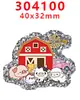 Acessórios de Acrílico Desenho Animado com Glitter Transfronteiriço Acessórios de Joias DIY de Resina Patch Grampo de Cabelo Grampo de Cabelo Gt-Y-304096