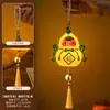 Linterna de Conejo Linda Festival de Mediados de Otoño 2026 Nuevo Estilo Conejo de Jade Linterna de Flor Luminosa de Mano para Niños Pequeña Linterna Adorno Colgante