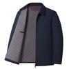 Chaqueta de plumón cálida de otoño e invierno para hombre, Abrigo de algodón de talla grande, Abrigo casual de negocios de longitud media holgado para mediana edad