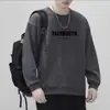 Moletom Americano Gola Redonda para Homens 2025 Primavera & Outono Novo Estilo Coreano Estilo Preguiçoso Tendência Solto Versátil Casual Moletom para Homens
