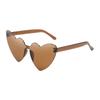 Gafas de Sol Estilo Europeo y Americano Corazón de Melocotón Corazón Cóncavo Fiesta de Hermanas Piscina Fotografía Callejera Modernas de Una Pieza Gafas para Fiesta de Cumpleaños