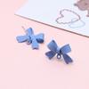 Doce Alloy Paint Bow 925 Silver Stud Fruit Round Brand diy Jóias Brincos Colar Acessórios Material