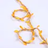 Fornecimento direto da fábrica DIY criativo corda de cânhamo trançada folhas decorativas acessórios têxteis multicoloridos opcionais atacado
