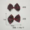 Tecido com Estampa de Cerejas Frescas Gravata Borboleta DIY Acessórios de Cabelo para Crianças Decoração de Boneca Adorno para Roupas Acessórios Decorativos
