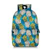2024 Nuevo Mochila Personalizada Estilo Coreano con Flores Reducción de Carga Gran Capacidad Mochila Escolar para Estudiantes Poliéster Moda Estampado Completo