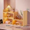 Estante de Mesa, Porta-Objetos de Canto de Mesa, Estante de Livros Retrátil de Múltiplas Camadas, Prateleira de Armazenamento de Canto de Mesa para Estudantes