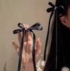 Horquilla de lazo con borla de bola de pelo de pedrería para mujer, elegante, versátil, celebridad de internet, de alta calidad, clip para flequillo, horquilla, tocado