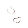 Hebilla de Oreja de Amor Hueca Pendientes en Forma de Corazón Elegantes Retro Dulces Celebridad de Internet Ins Diseño Simple Sentido Mujeres