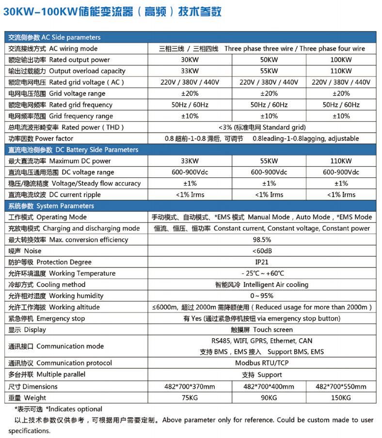 储能变流器30kw-100kw（高频）