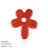 Colgante de Flor de Cinco Pétalos de Piedra Natural, Collar Hecho a Mano Estilo Antiguo DIY, Decoración de Cadena para Suéter, Pétalos de Cristal Natural en Forma de Flor