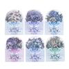 Hermoso día Pegatinas láser plateadas Serie Flor Durmiente Tema floral Láser plateado Decoración de diario retro