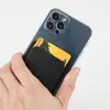 Novo porta-cartões para celular, porta-cartões adesivo para a parte traseira do telefone, porta-cartões adesivo para celular para 2 cartões, envio direto do fabricante, em estoque