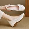 Explosiones Suela Suave Cómodas Zapatos de Mecedora para Mujer Primavera y Verano 2025 Nuevos Transpirables Casuales Boca Baja Zapatos de un Solo Uso Zapatos Perezosos