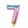 Nuevos Globos de Papel de Aluminio Pequeños con Números Dorados, Plateados y Oro Rosa de 16 pulgadas, Globos con Letras Multicolor Degradado Dorado y Plateado